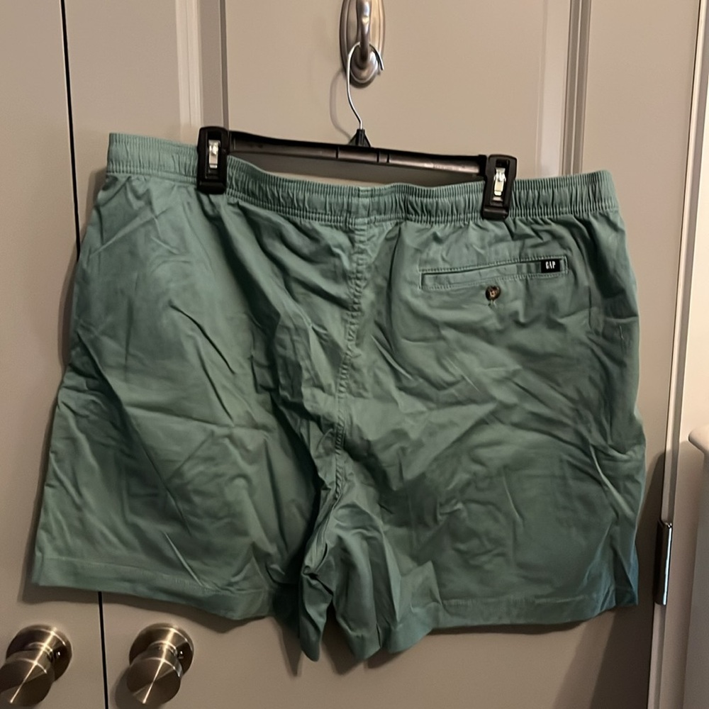 GAP Green Striped Shorts - Picture 3 of 4
